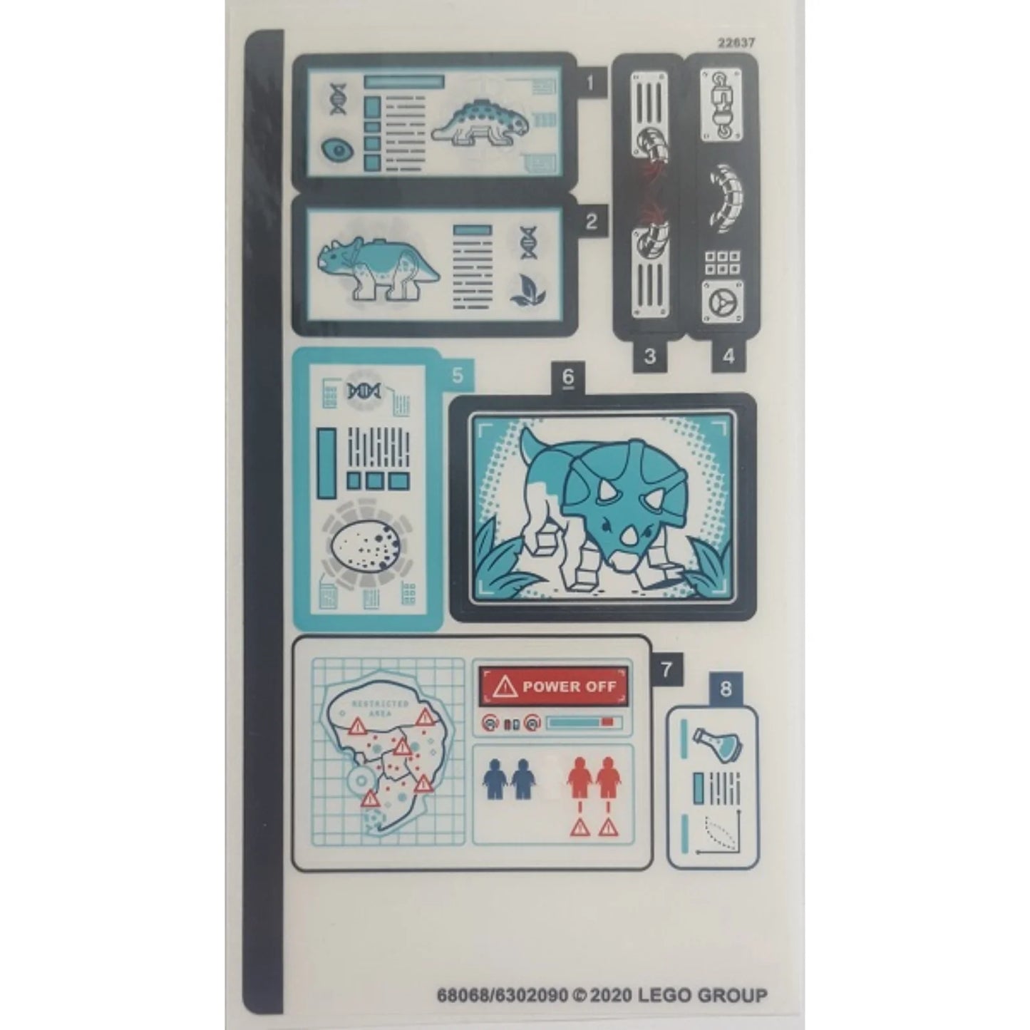 Part 75939stk01 - Sticker Sheet for Set 75939 - (68068/6302090)