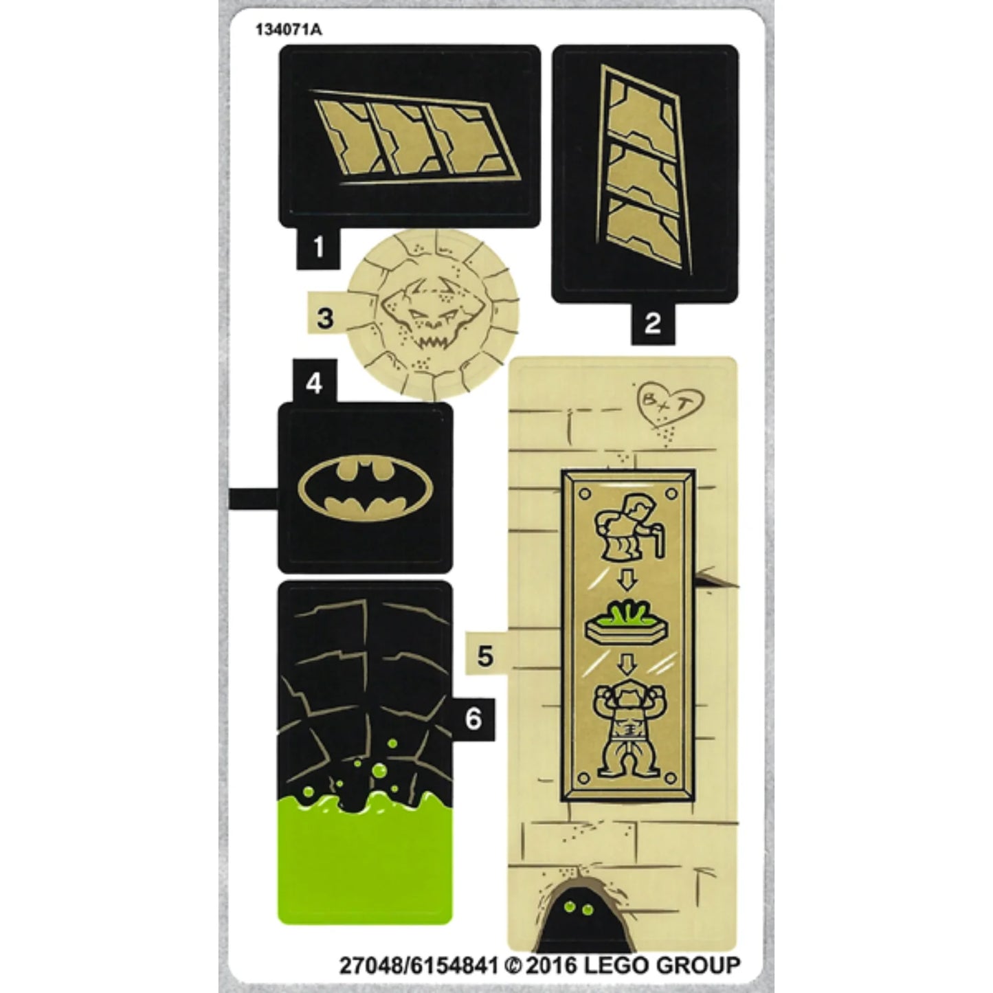 Part 76056stk01b - Sticker Sheet for Set 76056 - North American Version - (27048/6154841)