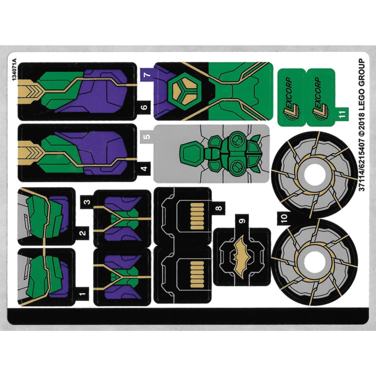 Part 76097stk01 - Sticker Sheet for Set 76097 - (37114/6215407)