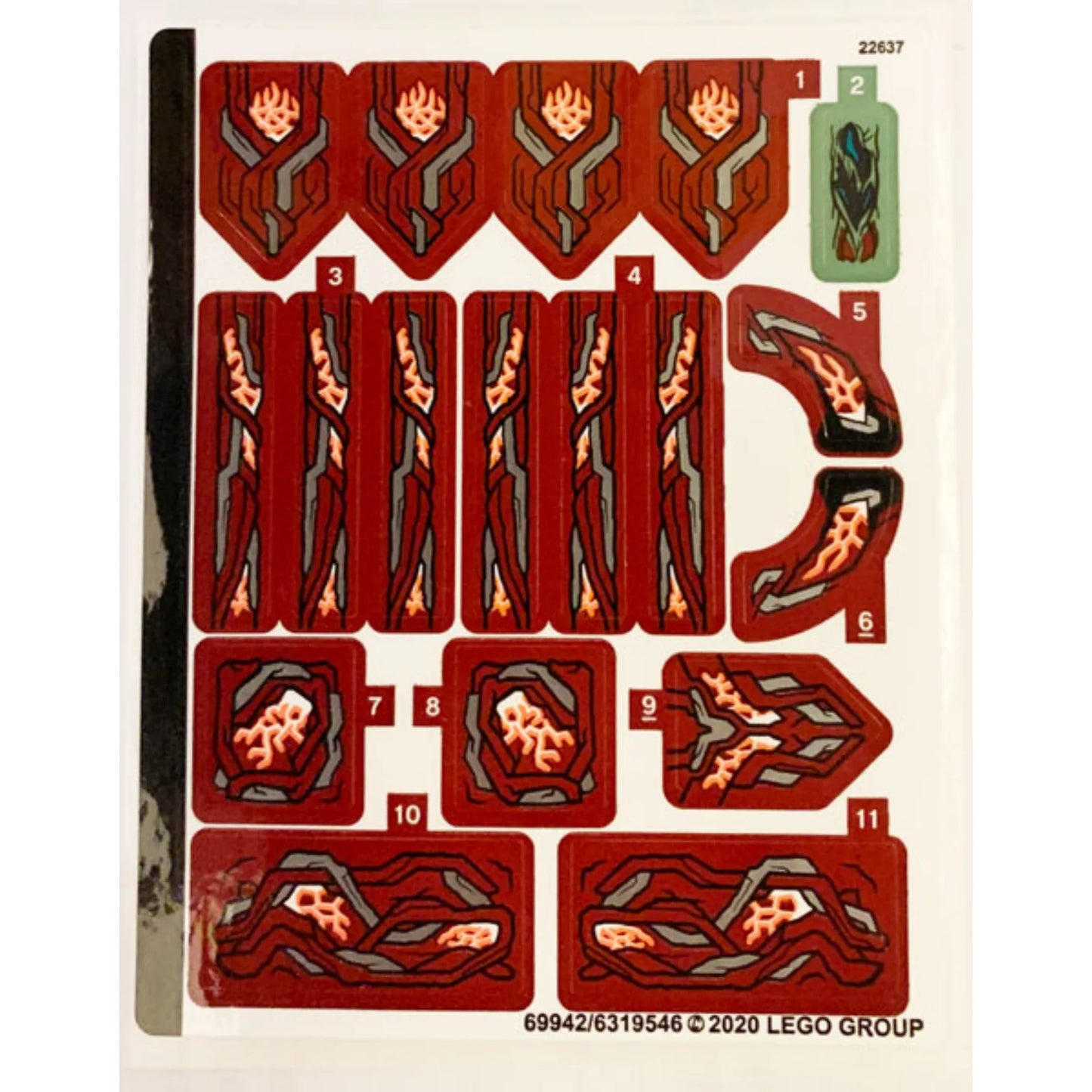 Part 76155stk01 - Sticker Sheet for Set 76155 - (69942/6319546)