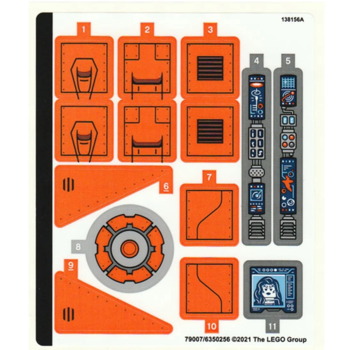 Part 76193stk01 - Sticker Sheet for Set 76193 - (79007/6350256)