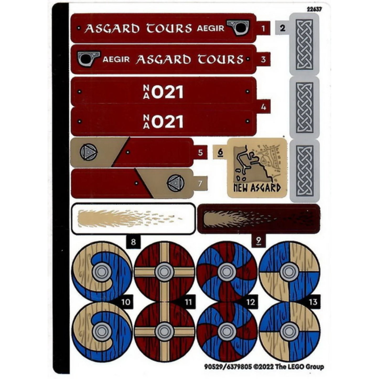 Part 76208stk01 - Sticker Sheet for Set 76208 - (90529/6379805)