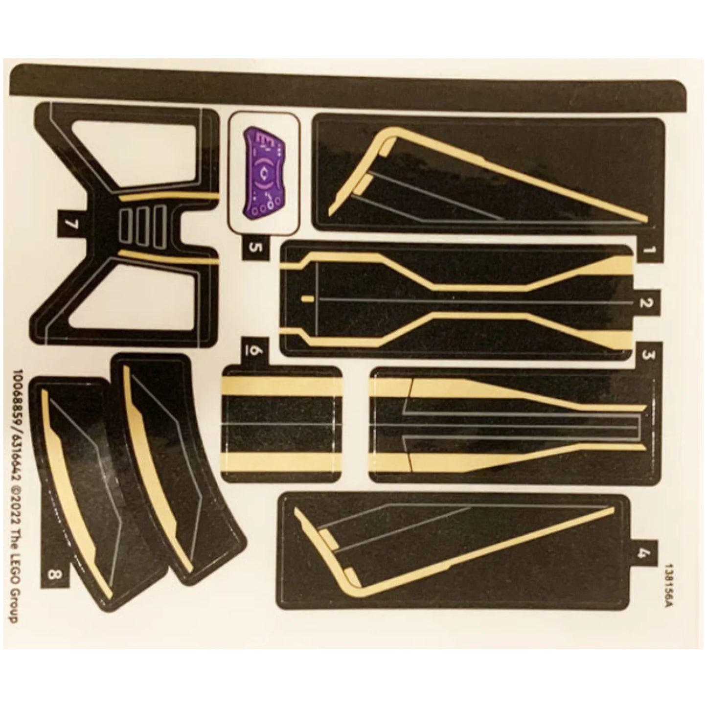 Part 76211stk01 - Sticker Sheet for Set 76211 - (10068859/6316642)