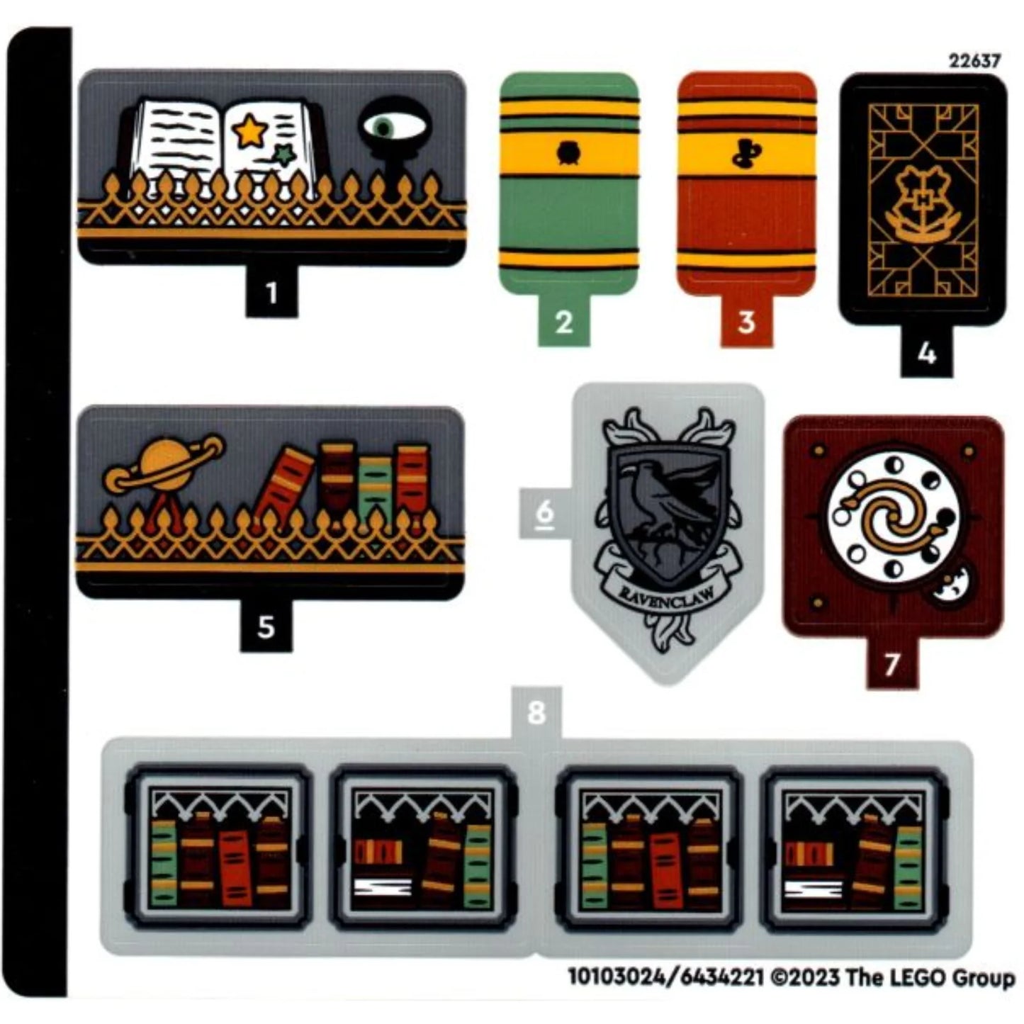 Part 76411stk01 - Sticker Sheet for Set 76411 - (10103024/6434221)