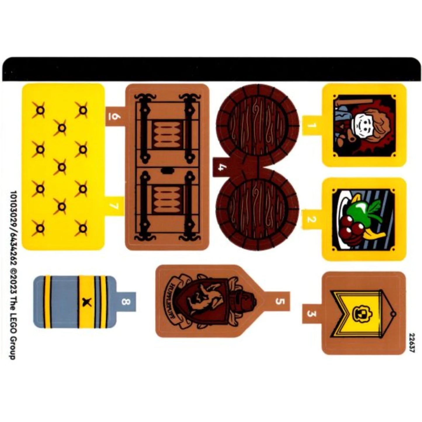 Part 76412stk01 - Sticker Sheet for Set 76412 - (10103029/6434262)