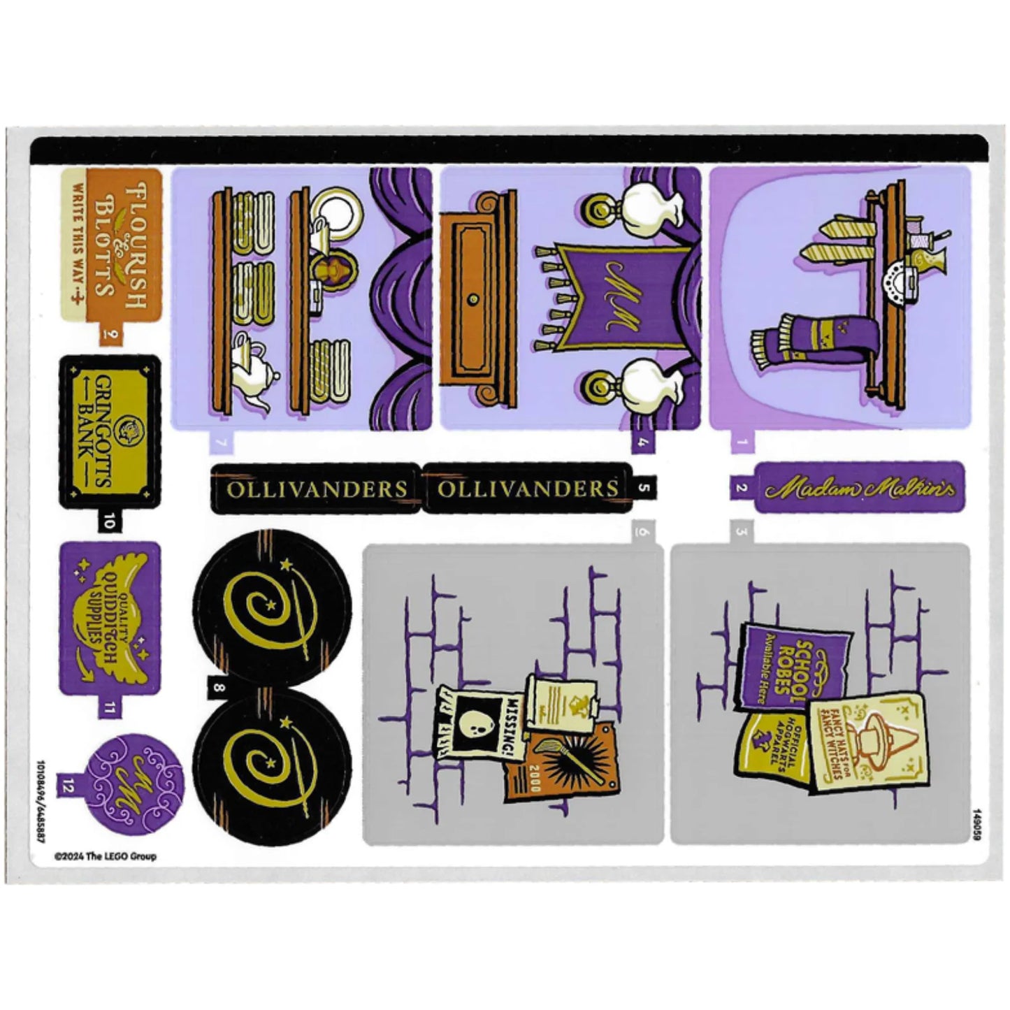 Part 76439stk01 - Sticker Sheet for Set 76439 - (10108496/6485887)