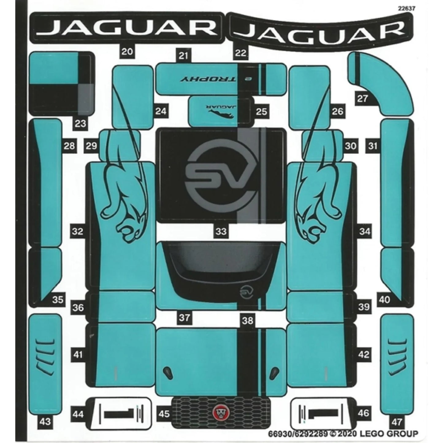 Part 76898stk02 - Sticker Sheet for Set 76898, Sheet 2 - (66930/6292289)