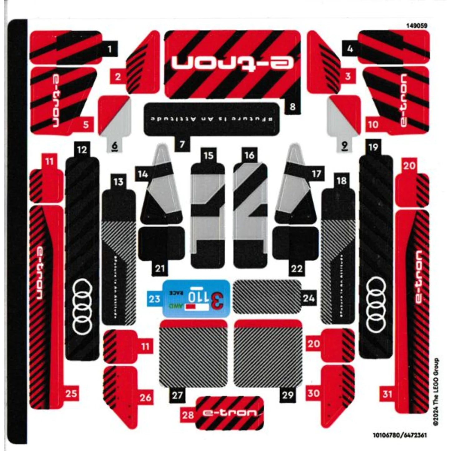 Part 76921stk01 - Sticker Sheet for Set 76921 - (10106780/6472361)