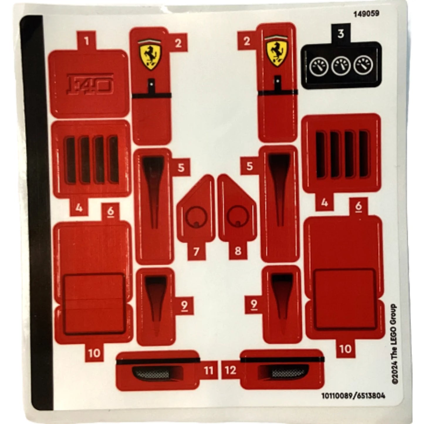 Part 76934stk01 - Sticker Sheet for Set 76934 - (10110089/6513804)