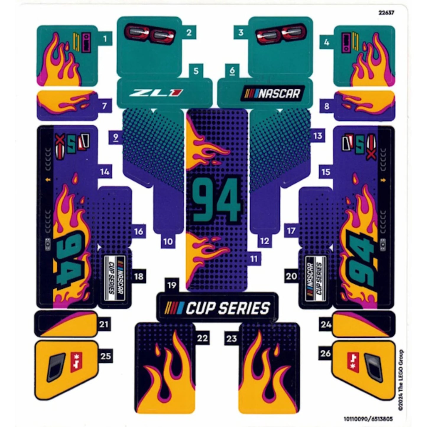 Part 76935stk01 - Sticker Sheet for Set 76935, Sheet 1 - (10110090/6513805)