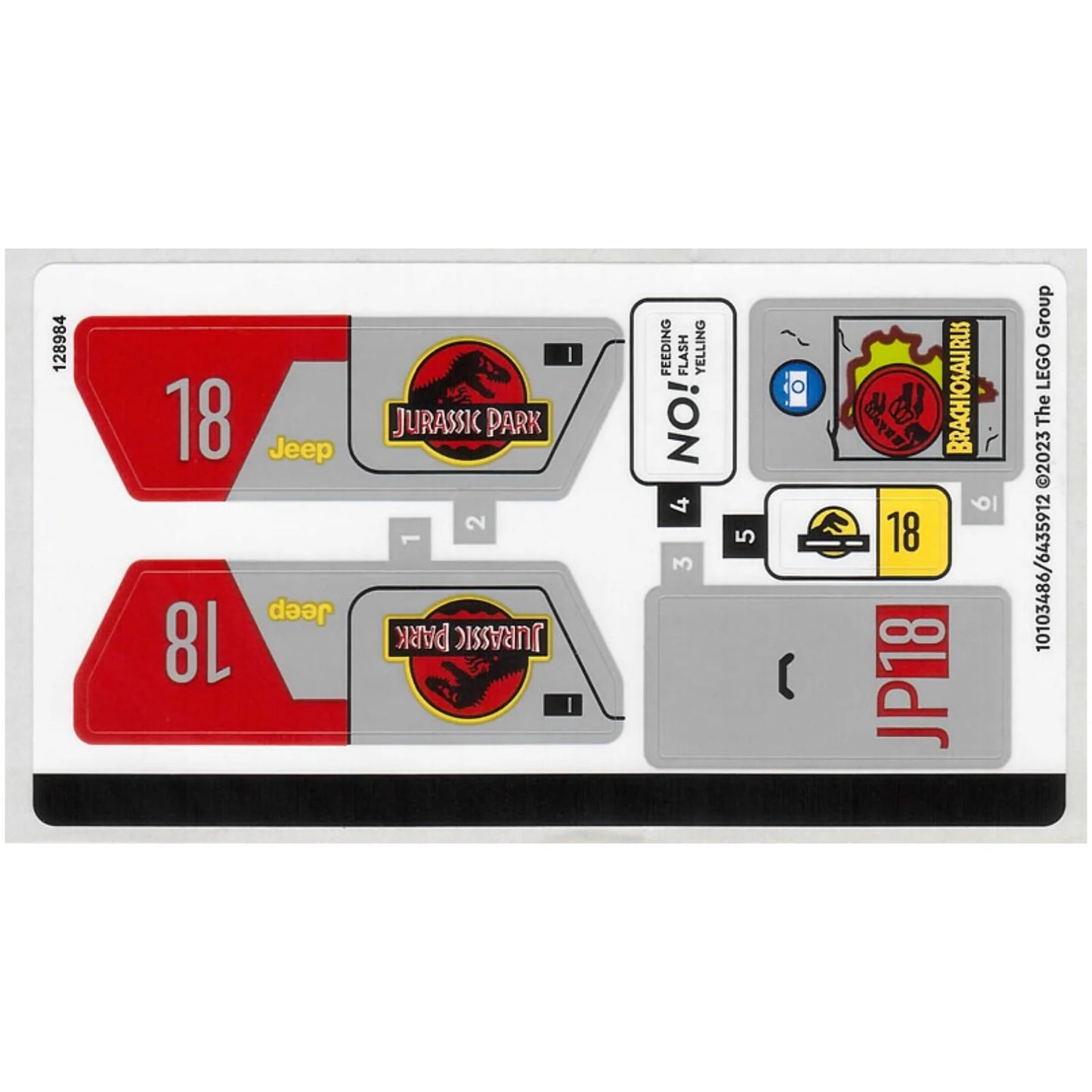 Part 76960stk01 - Sticker Sheet for Set 76960 - (10103486/6435912)