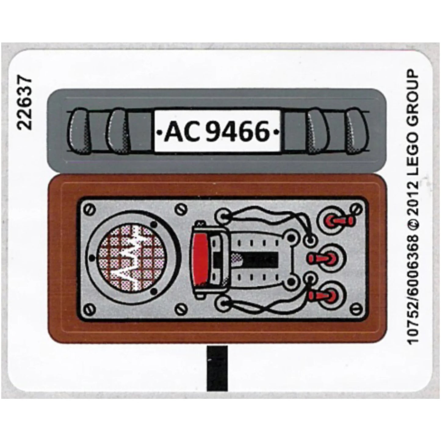 Part 9466stk01 - Sticker Sheet for Set 9466 - (10752/6006368)