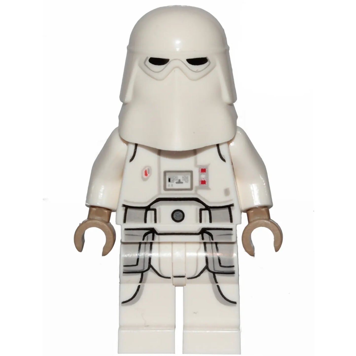 Minifig sw1103 - Snowtrooper, Printed Legs, Dark Tan Hands, Cheek Lines, Frown