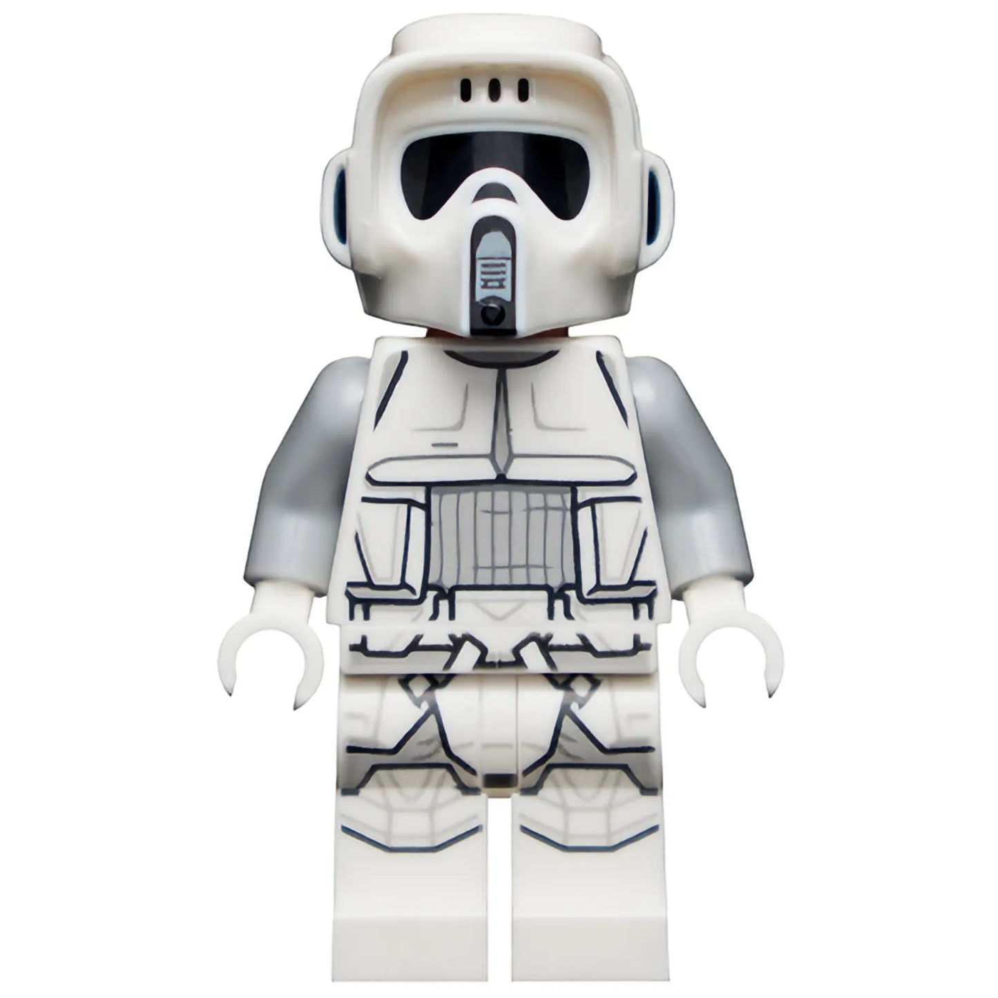 Minifig sw1182 - Imperial Scout Trooper, Hoth - Female, Dual Molded Helmet, Nougat Head, Smirk