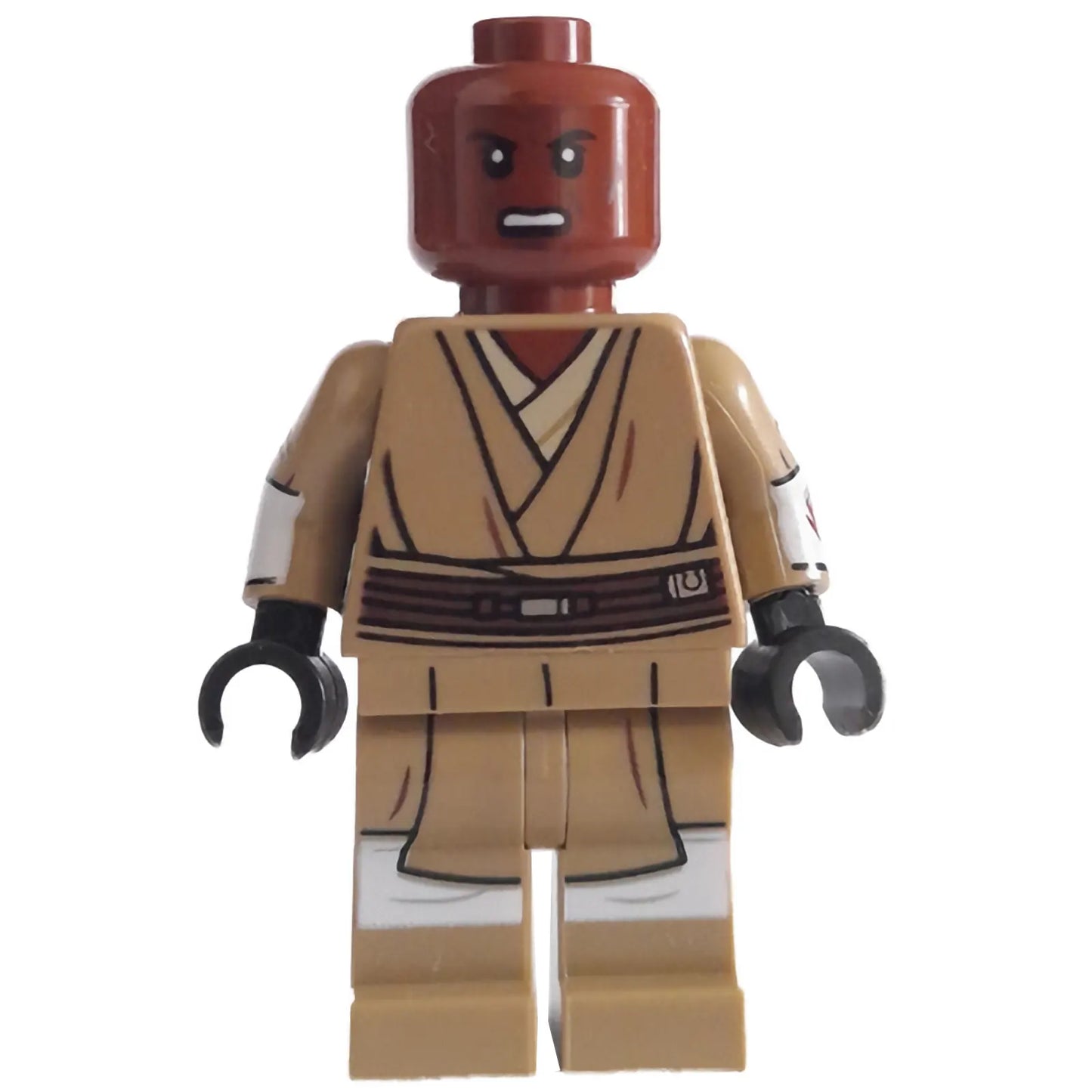 Minifig sw1205 - Mace Windu (Dark Tan Legs, Open Mouth, Printed Arms)