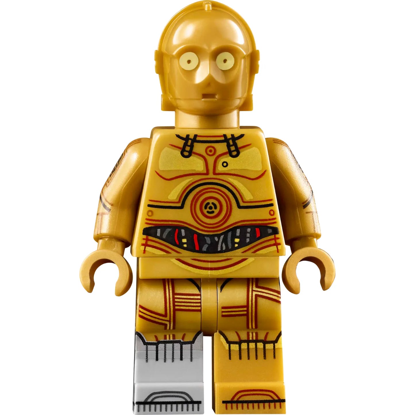 Minifig sw1209 - C-3PO - Molded Light Bluish Gray Right Foot, Printed Arms