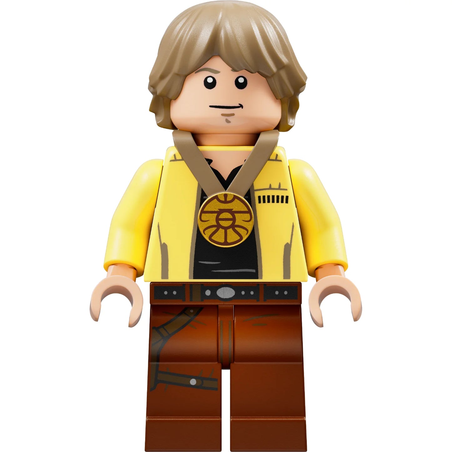 Minifig sw1283 - Luke Skywalker - Celebration, Bright Light Yellow Jacket