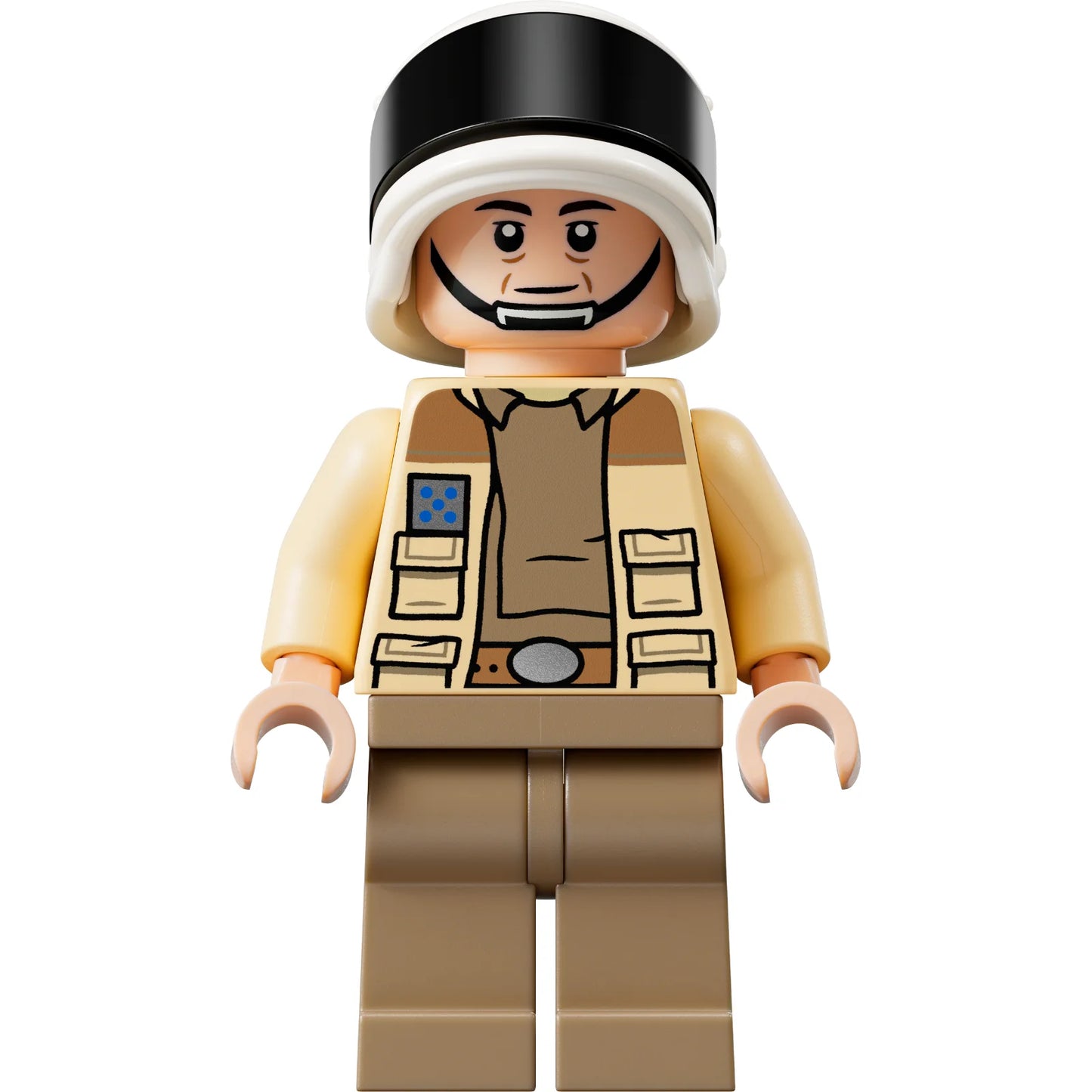 Minifig sw1328 - Captain Antilles - Dark Tan Shirt, Large Rank Badge