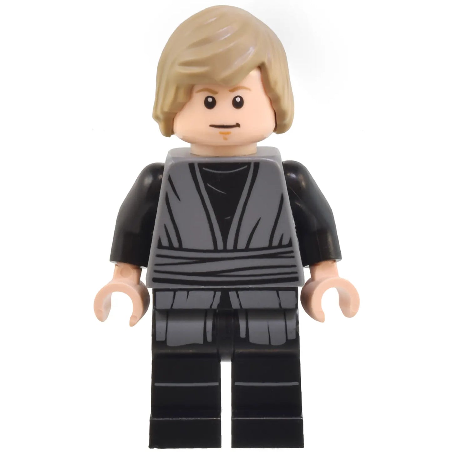 Minifig sw1370 - Luke Skywalker - Dark Bluish Gray Jedi Robe, Printed Legs, Shaggy Hair