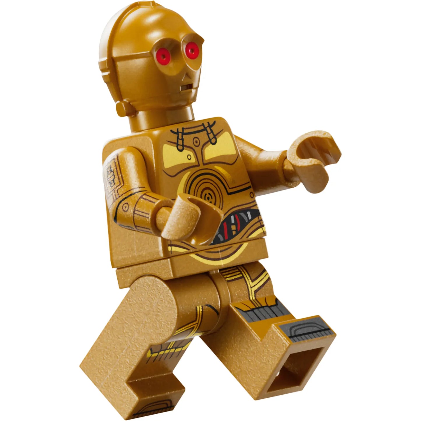 Minifig sw1440 - C-3PO - Printed Legs, Toes and Arms, Red Eyes