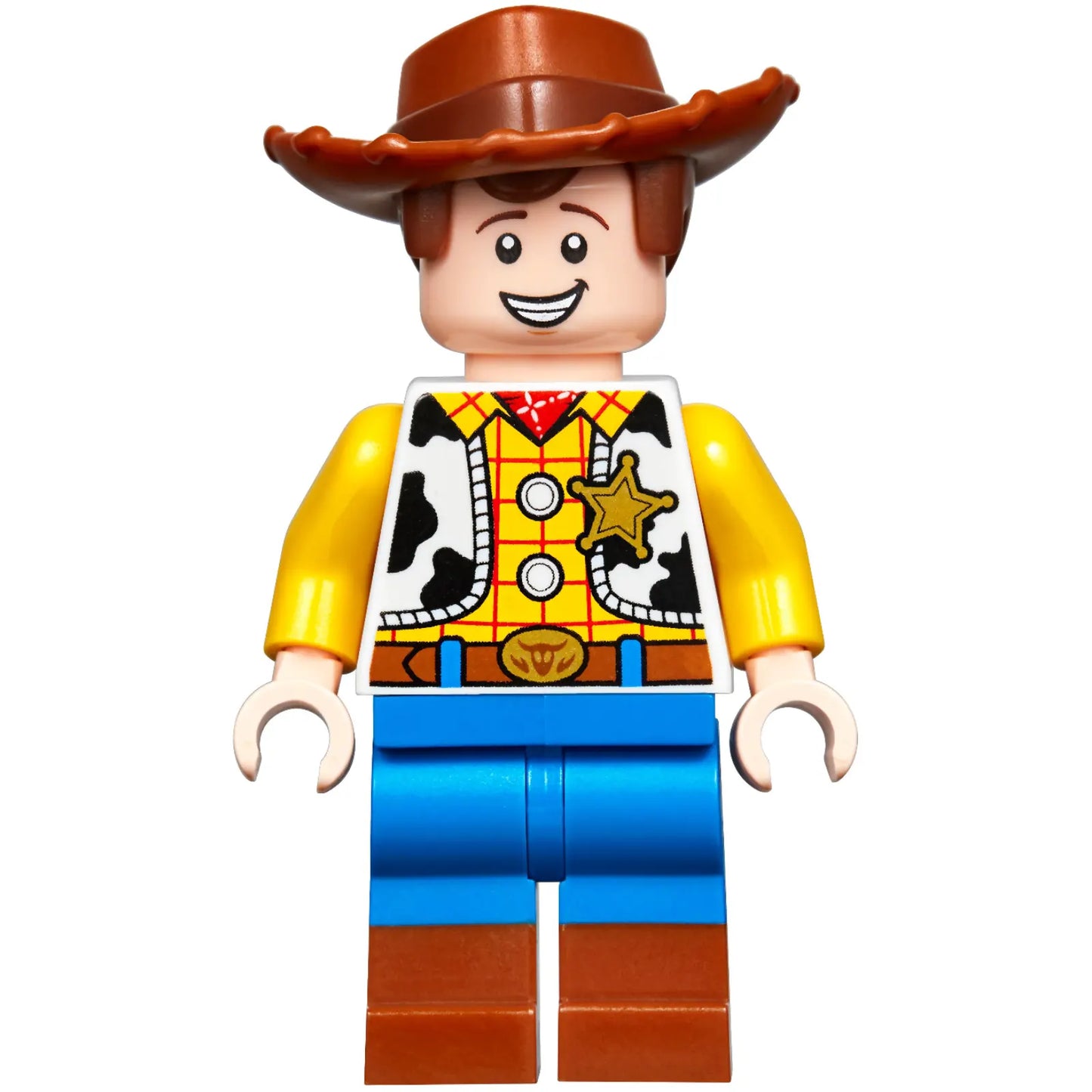 Minifig toy025 - Woody - Normal Legs, Minifigure Head, Smile with Teeth / Scared