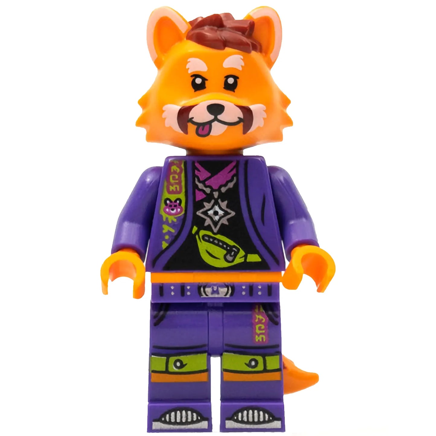 Minifig vid017 - Red Panda Dancer, Vidiyo Bandmates, Series 1 (Minifigure Only without Stand and Accessories)