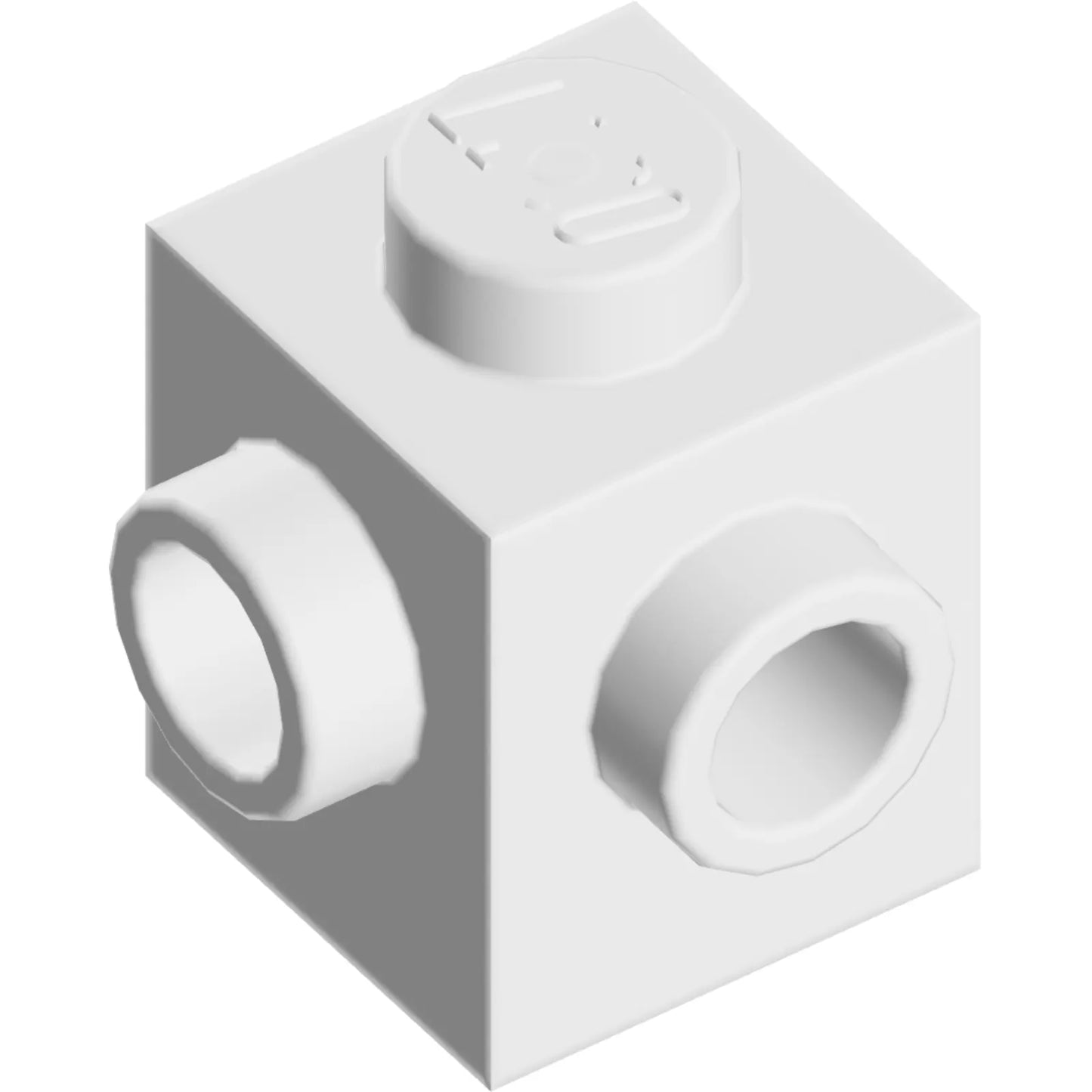 Part 26604 - Brick, Modified 1 x 1 with Studs on 2 Sides, Adjacent