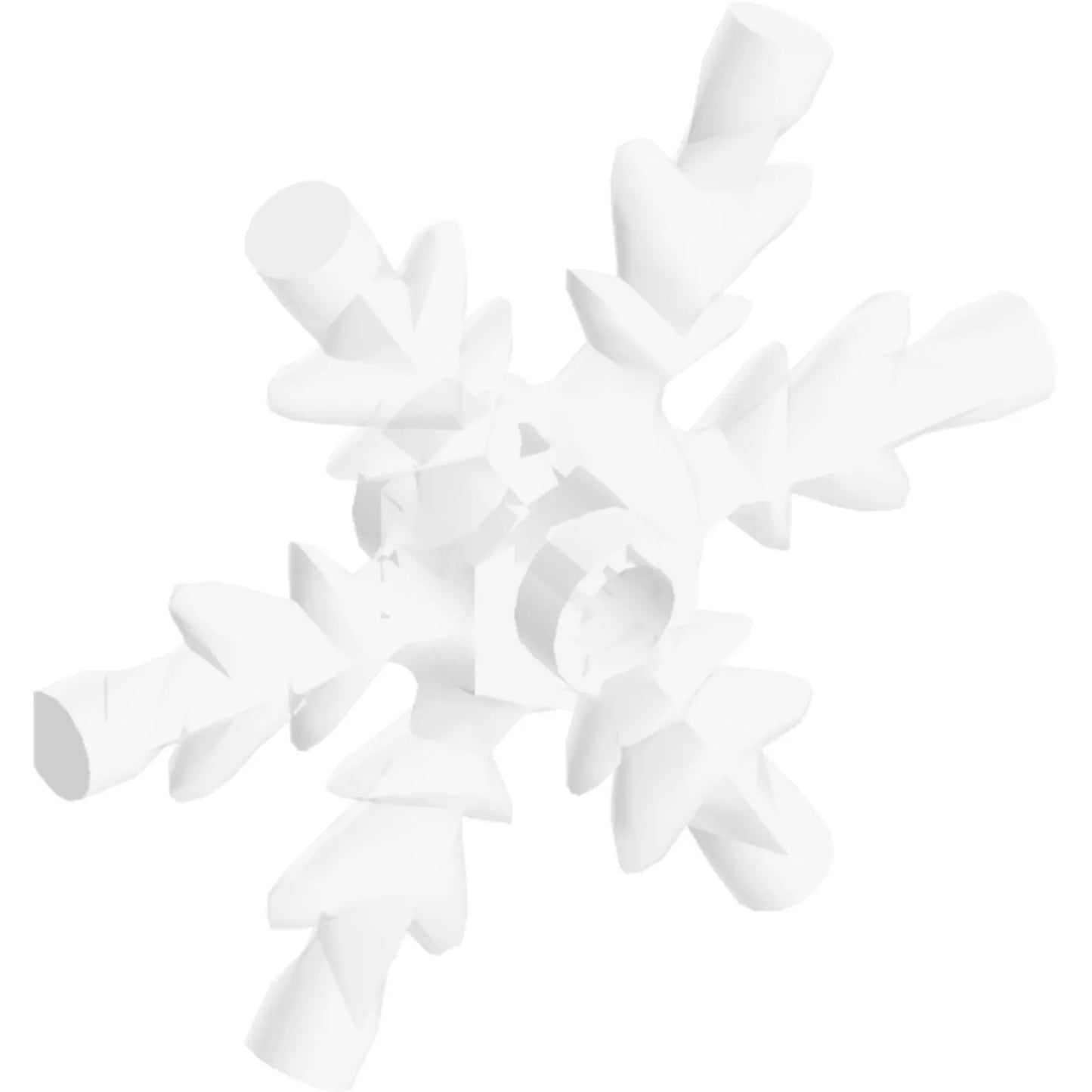 Part x789 - Rock 4 x 4 Crystal, Ice Snowflake
