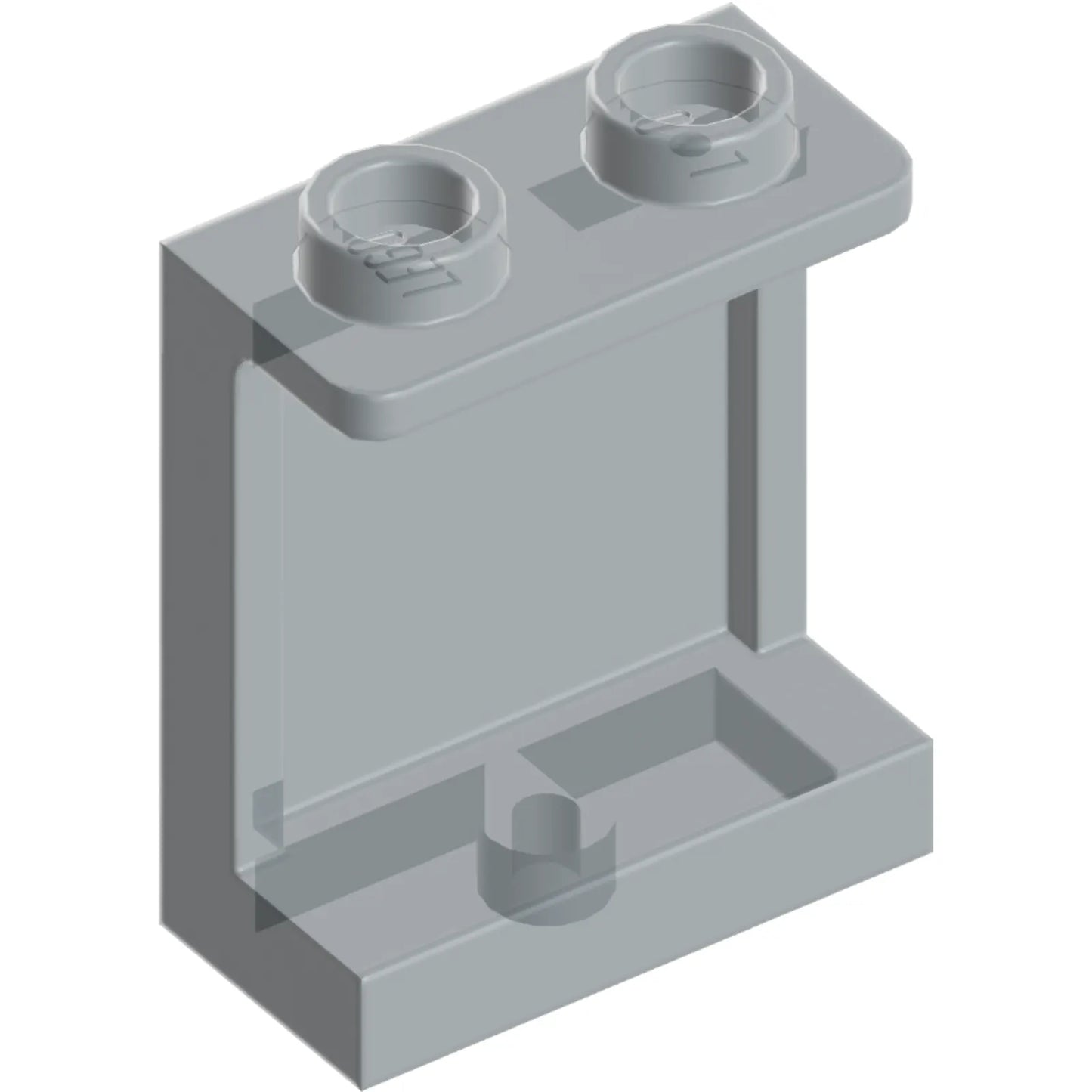 Part 87552 - Panel 1 x 2 x 2 with Side Supports - Hollow Studs