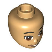 Part 101222 - Mini Doll, Head Friends Male with Black Eyebrows, Reddish Brown Eyes, and Open Mouth Smile with Teeth Pattern