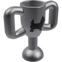 Part 10172pb001 - Minifigure, Utensil Trophy Cup Small with Silver Terrier Dog Pattern