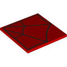 Part 10202pb050 - Tile 6 x 6 with Black Spider Web Pattern