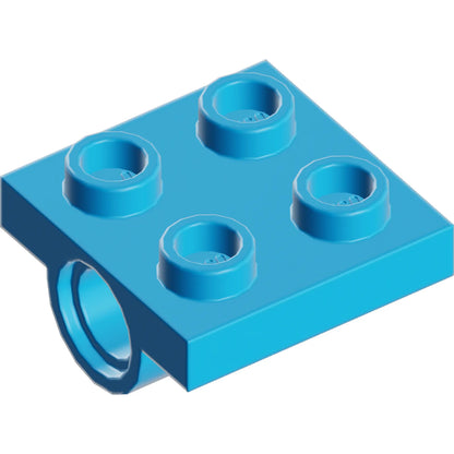 Part 10247 - Plate, Modified 2 x 2 with Pin Hole - Full Cross Support Underneath