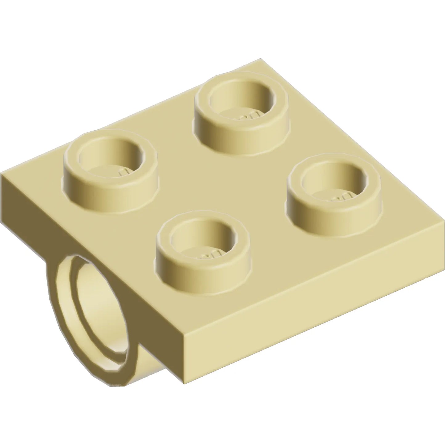 Part 10247 - Plate, Modified 2 x 2 with Pin Hole - Full Cross Support Underneath