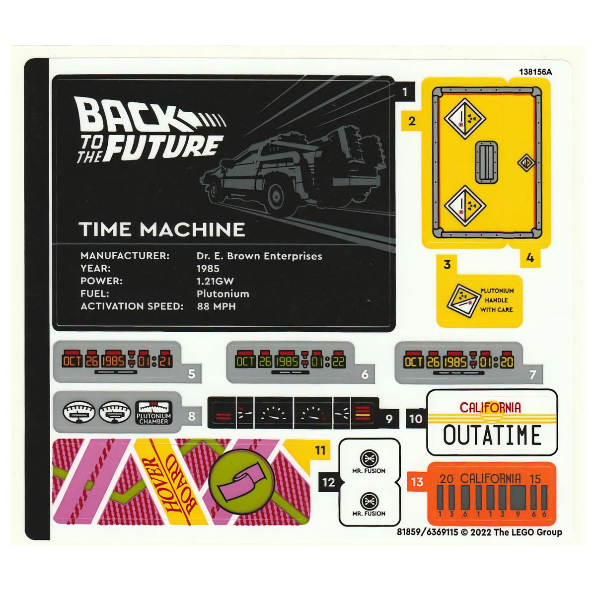 Part 10300stk01 - Sticker Sheet for Set 10300, Sheet 1 - (81859/6369115)