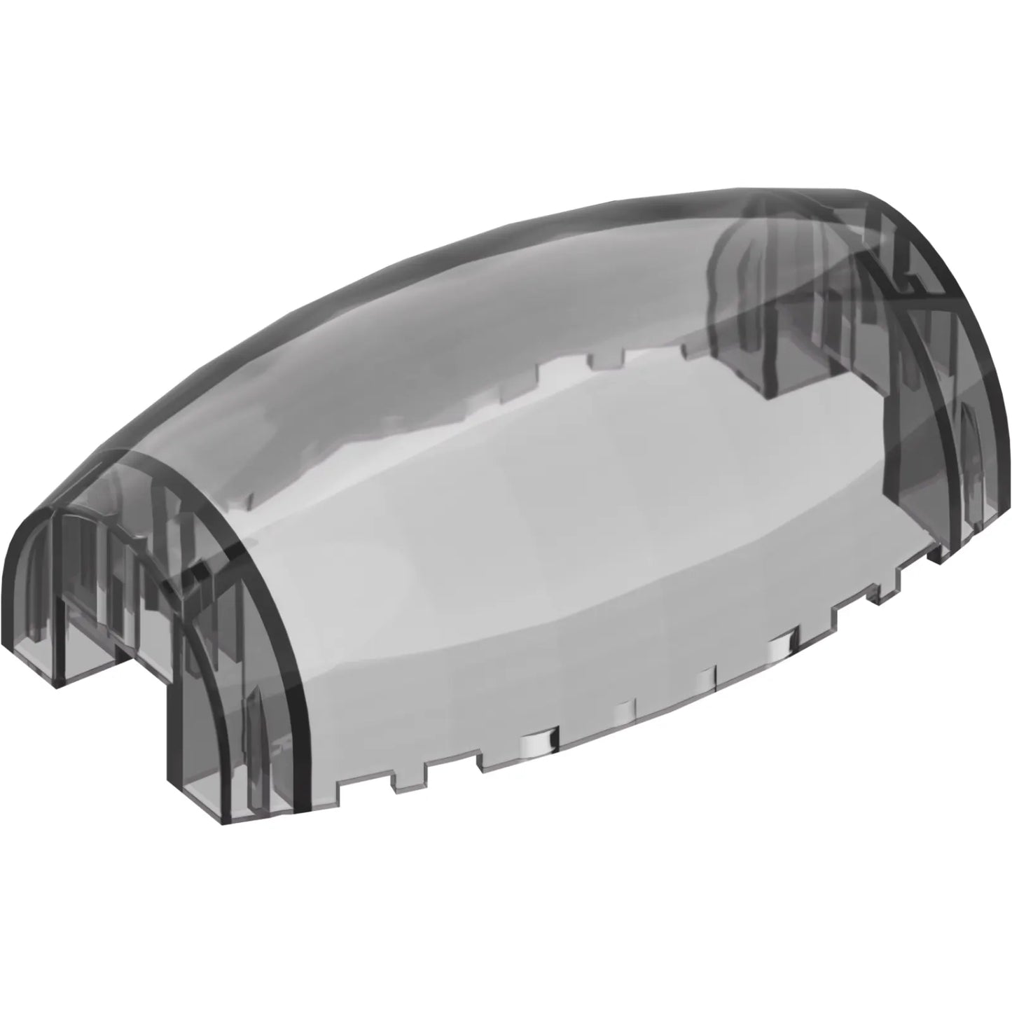 Teil 10312 – Windschutzscheibe 10 x 6 x 3 Bubble Canopy doppelt konisch mit quadratischem Frontausschnitt
