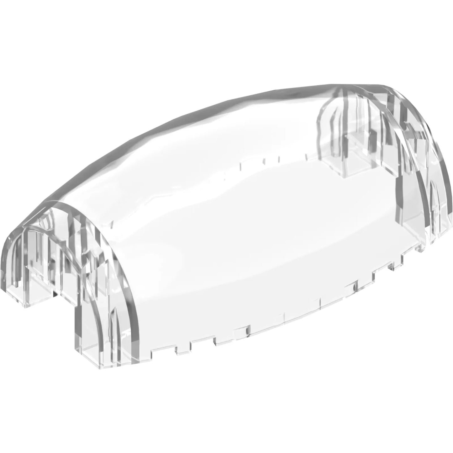 Teil 10312 – Windschutzscheibe 10 x 6 x 3 Bubble Canopy doppelt konisch mit quadratischem Frontausschnitt