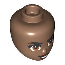 Part 103340 - Mini Doll, Head Friends with Black Eyebrows and Eyelashes, Dark Orange Eyes, Reddish Brown Lips, and Open Mouth Smile with Teeth Determined Pattern