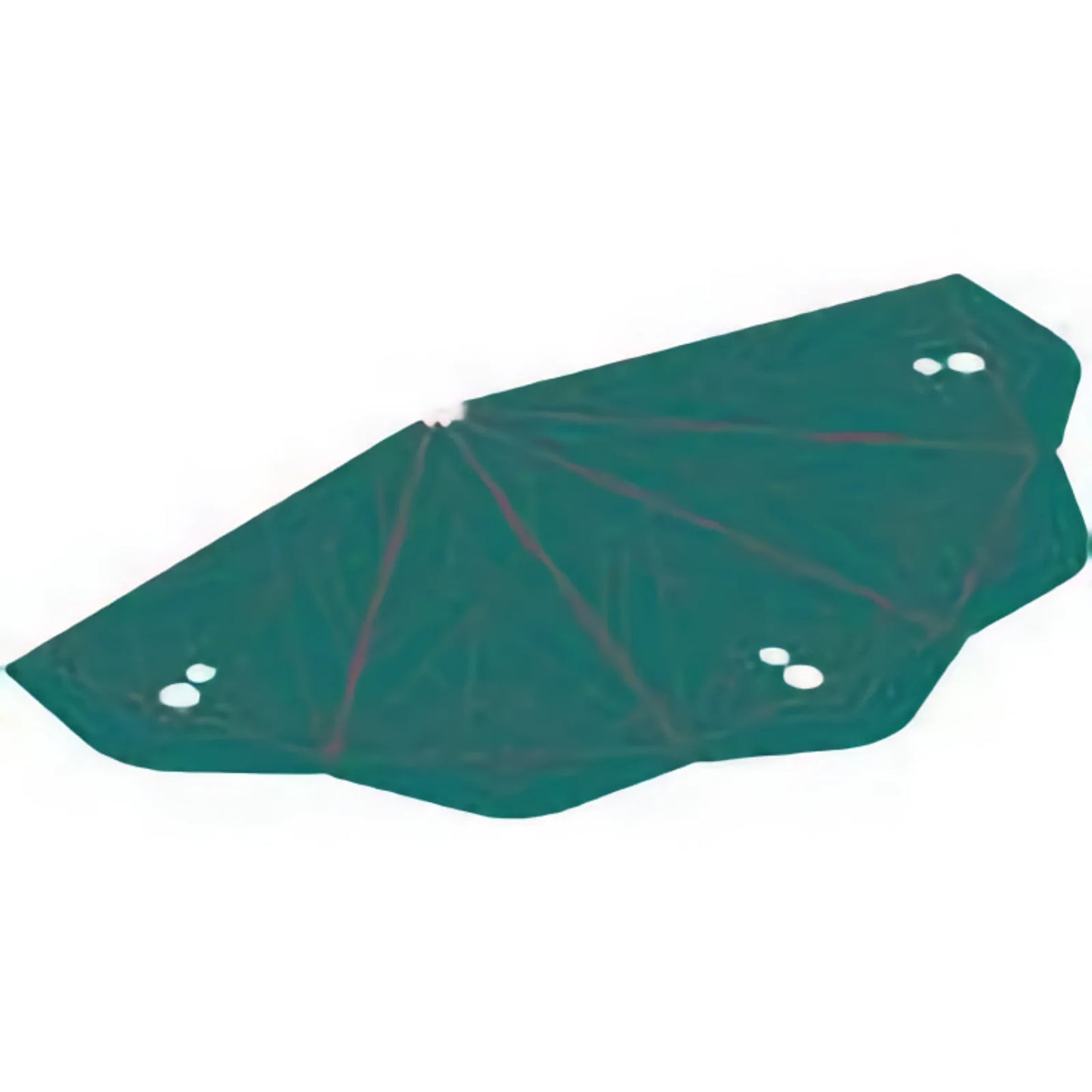 Part 105041 - Plastic Dark Turquoise Conical Roof with Silver Geometric Triangles Pattern
