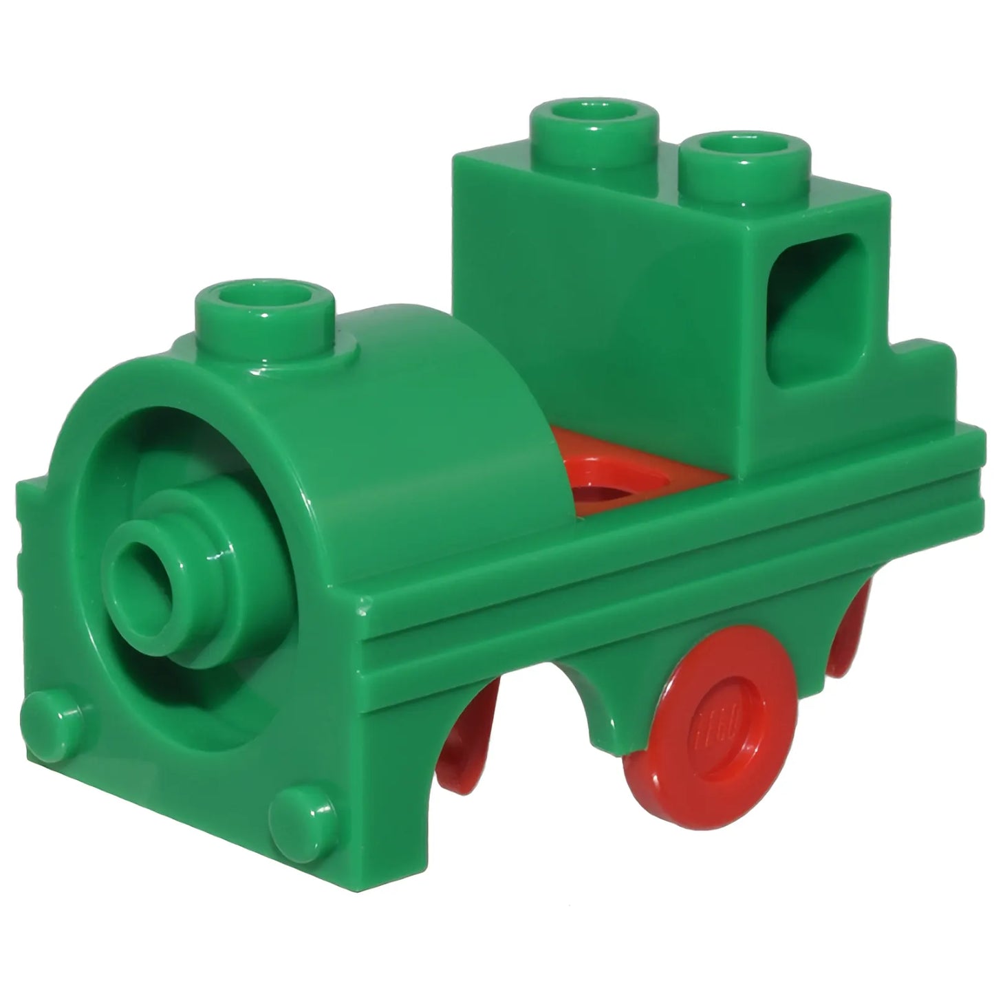 Part 105317pb01 - Minifigure Costume Train with Molded Red Wheel Holders and Trolley Wheel Pattern