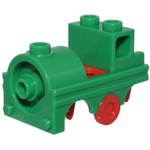 Part 105317pb01 - Minifigure Costume Train with Molded Red Wheel Holders and Trolley Wheel Pattern