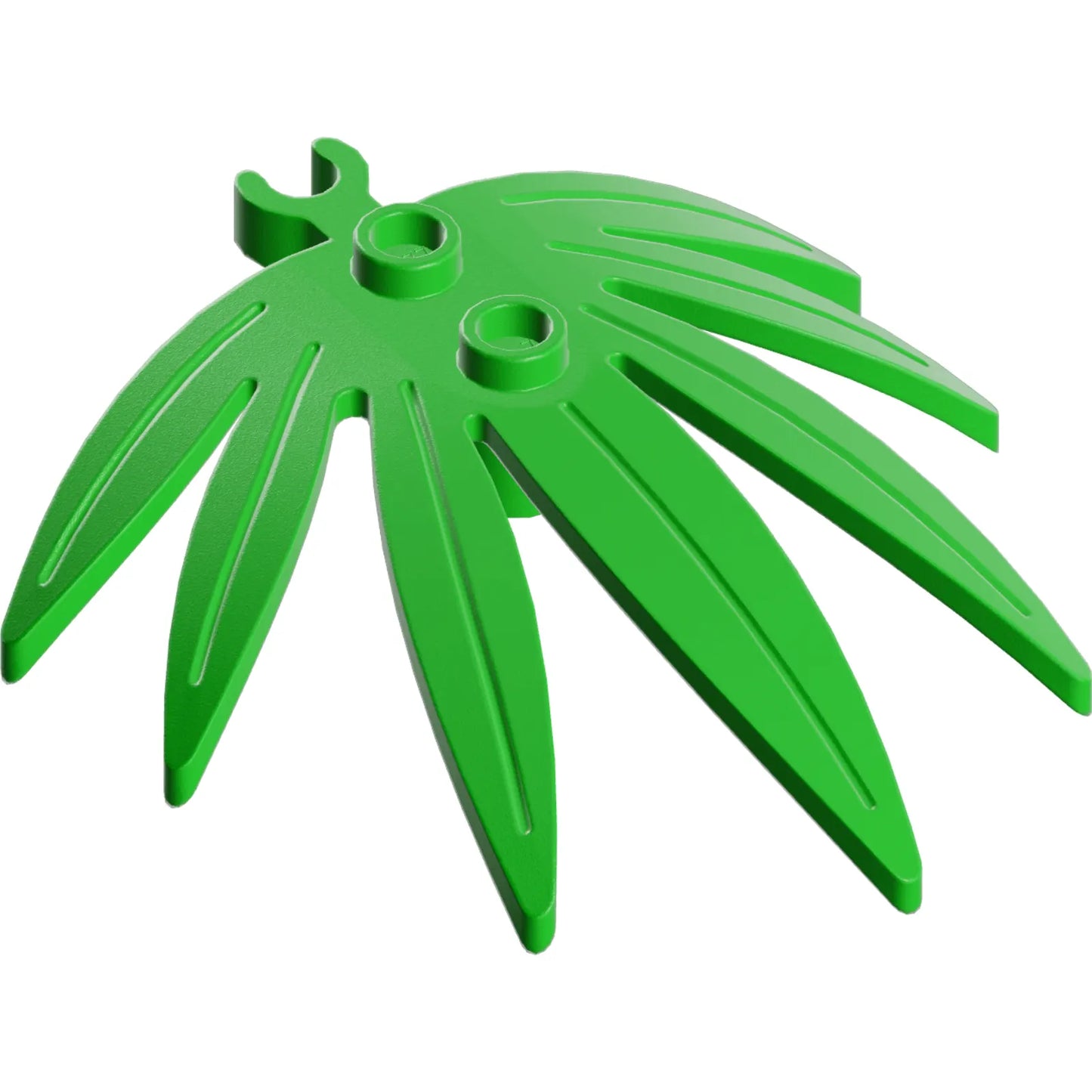 Part 10884 - Plant Leaves 6 x 5 Swordleaf with Open O Clip Thick