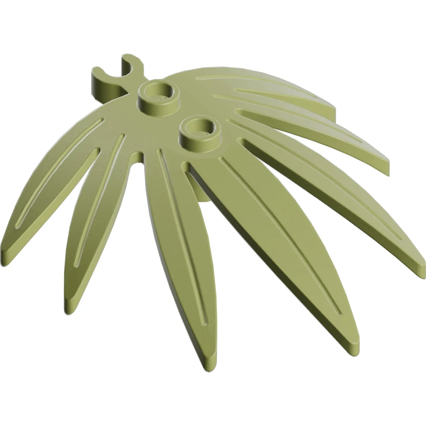 Part 10884 - Plant Leaves 6 x 5 Swordleaf with Open O Clip Thick