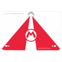 Part 111213 - Plastic Sail 15 x 10 with Red and White Triangles and Super Mario Capital Letter M in Circle Pattern