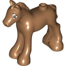 Part 11241pb10 - Horse, Friends, Foal with Dark Orange Eyes with Black Eyebrows and Eyelashes Pattern (Peanut)