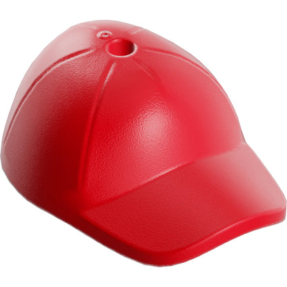 Part 11303 - Minifigure, Headgear Cap - Short Curved Bill with Seams and Hole on Top