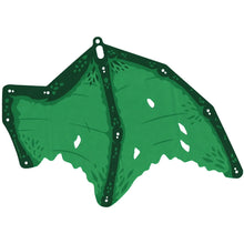 Part 113308 - Cloth Wing Dragon Left, Tattered with Dark Green Bones, Green Scales and Trim Pattern