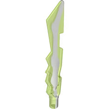 Part 11439pb01 - Minifigure, Weapon Sword, Jagged Edges with Marbled White Pattern