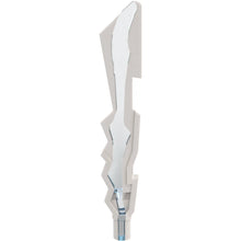 Part 11439pb04 - Minifigure, Weapon Sword, Jagged Edges with Marbled Trans-Medium Blue Pattern