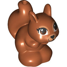 Part 11568pb04 - Squirrel, Friends / Elves with Black, Reddish Brown and White Eyes and Black Eyelashes, Nose and Mouth Pattern